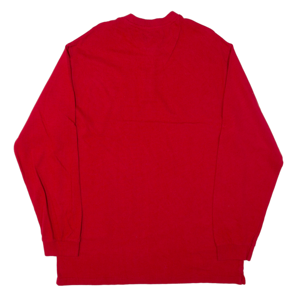 CHAPS RALPH LAUREN Mens T-Shirt Red Long Sleeve L Online