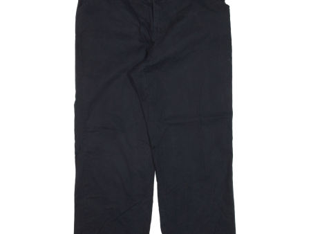 DICKIES Workwear Womens Trousers Black Relaxed Straight W38 L27 on Sale