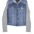 ARMANI JEANS Womens Denim Jacket Blue Hooded S Online