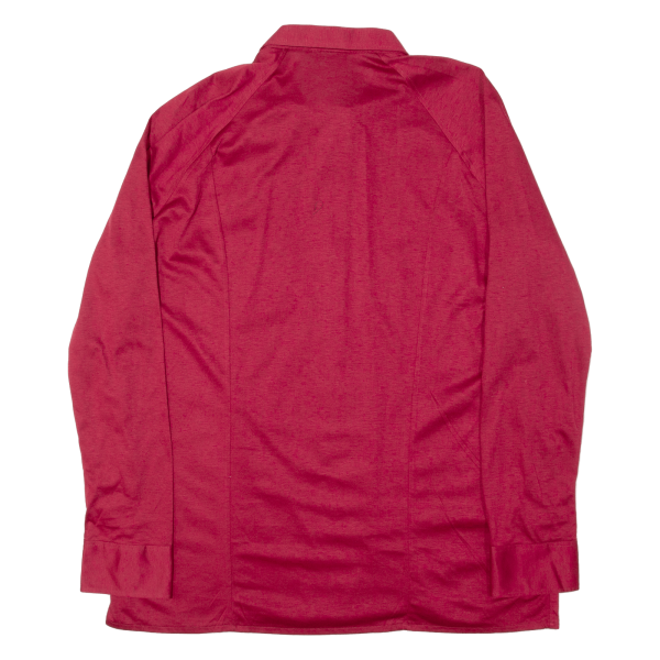 KANDAHAR CLUB Mens Plain Shirt Red 90s Long Sleeve L Online now