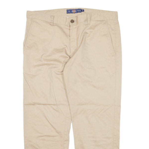 DICKIES Workwear Mens Trousers Beige Regular Straight W36 L25 Online now