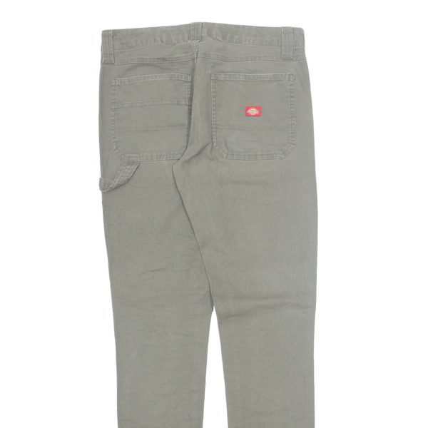 DICKIES Workwear Womens Trousers Grey Slim Skinny W30 L32 Supply