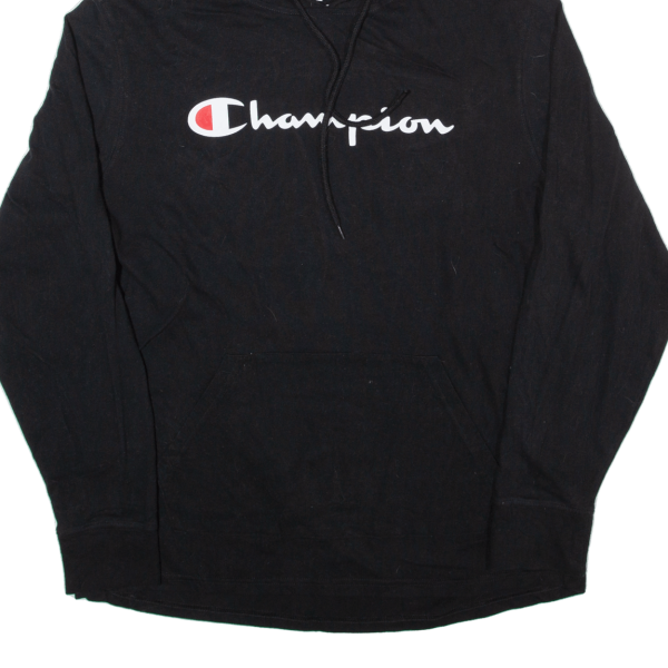 CHAMPION Lightweight Mens Black Hoodie M Supply