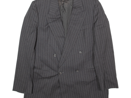 BOSS Mens Blazer Jacket Grey Striped L For Sale