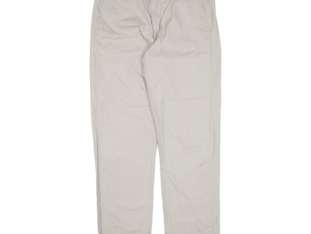 CALVIN KLEIN Chino Mens Trousers Beige Regular Straight W34 L32 Hot on Sale