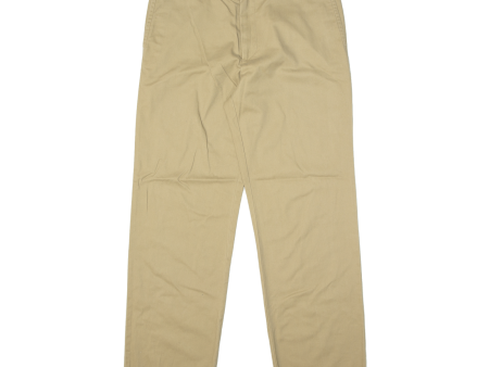 DOCKERS Mens Trousers Beige Regular Straight W33 L32 For Discount