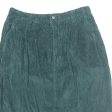 EDDIE BAUER Tall Womens Pencil Skirt Green Knee Length 90s Corduroy M Online now