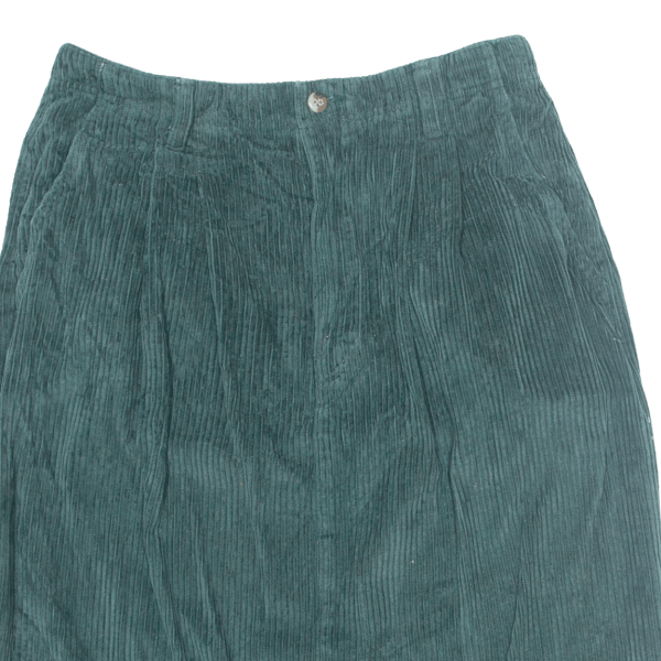 EDDIE BAUER Tall Womens Pencil Skirt Green Knee Length 90s Corduroy M Online now