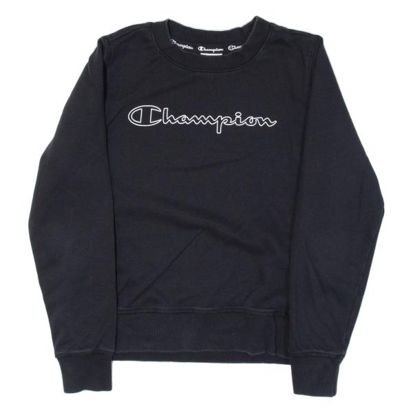 CHAMPION Womens Sweatshirt Black M Cheap