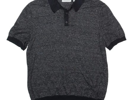 CALVIN KLEIN Mens Polo Shirt Grey M Cheap