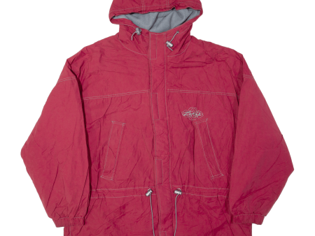 ZEMBLA Mens Coat Red 90s Hooded L Discount