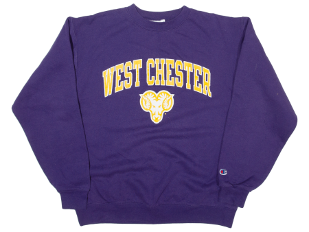 CHAMPION West Chester Mens Sweatshirt Purple USA M For Cheap