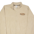 DISNEY Walt Disney World Mens Fleece Jacket Beige 2XL Hot on Sale