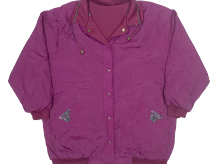 CURRENT SEEN Reversible Womens Jacket Maroon L on Sale