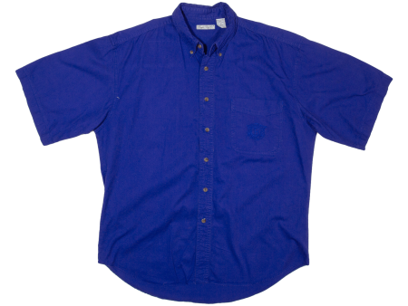 BUGLE BOY Mens Plain Shirt Purple XL For Cheap