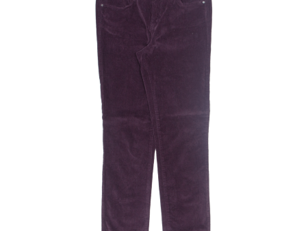 CALVIN KLEIN JEANS Womens Corduroy Trousers Purple Slim Skinny W30 L30 Sale