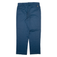 DICKIES Workwear Mens Trousers Blue Relaxed Straight W40 L32 Online Sale