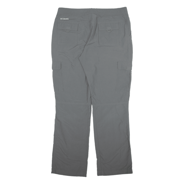 COLUMBIA Outdoor Womens Trousers Grey Relaxed Straight Nylon W34 L31 Cheap