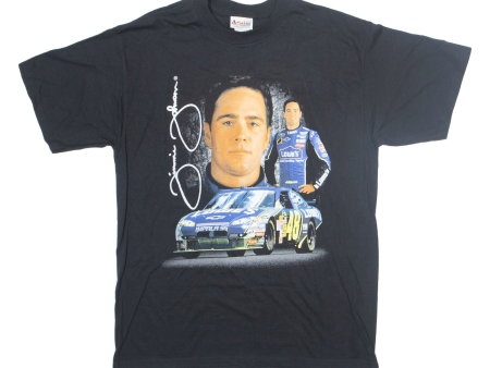 CHASE AUTHENTICS Jimmie Johnson Mens Biker T-Shirt Black USA L Online now