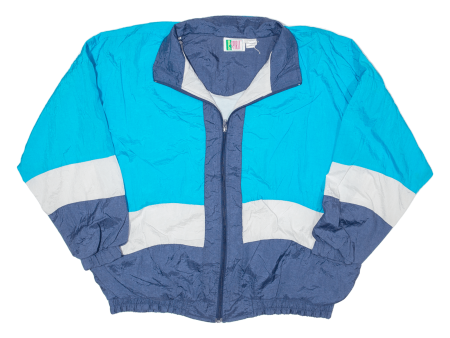 BOLO SPIRIT Mens Shell Jacket Blue 90s XL Hot on Sale