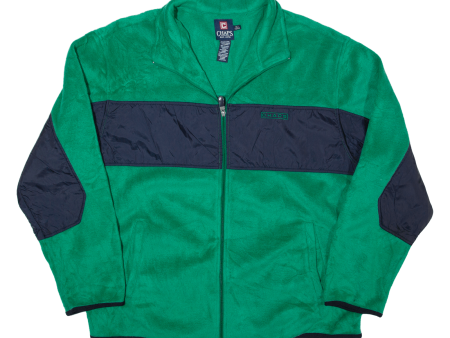 CHAPS Mens Fleece Jacket Green XL Online Sale