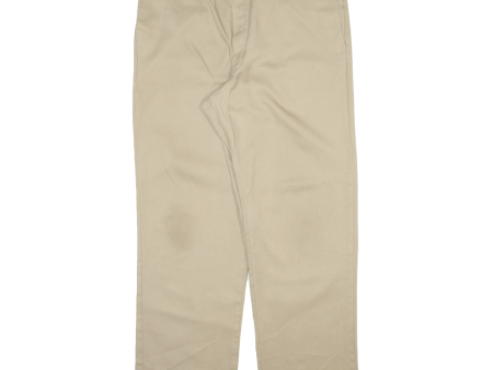 DICKIES 874 Workwear Mens Trousers Beige Regular Straight W38 L32 Supply