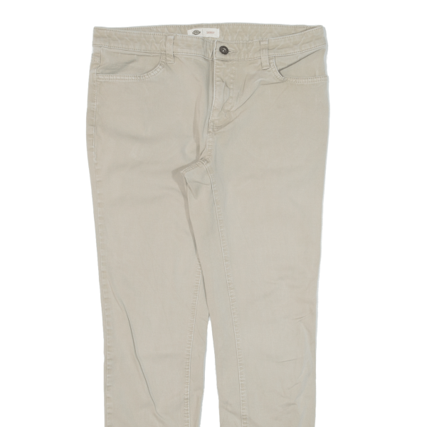 DICKIES Womens Trousers Beige Slim Skinny W29 L27 on Sale