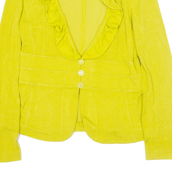 ARMANI EXCHANGE Womens Blazer Jacket Yellow Viscose L Discount