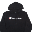 CHAMPION Lightweight Mens Black Hoodie M Supply