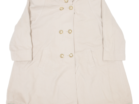 BRILLANTE Womens Pea Coat Beige 90s L Sale