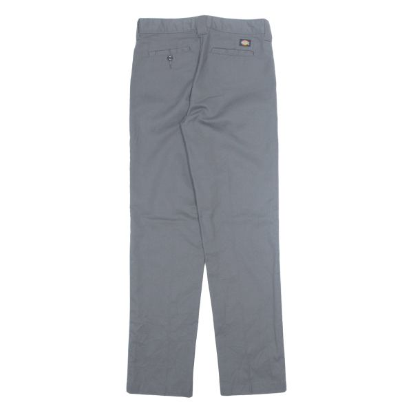 DICKIES Flex Workwear Mens Trousers Grey Slim Tapered W28 L30 Supply