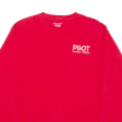 CHAMPION Workwear Mens T-Shirt Red Long Sleeve M Online Sale