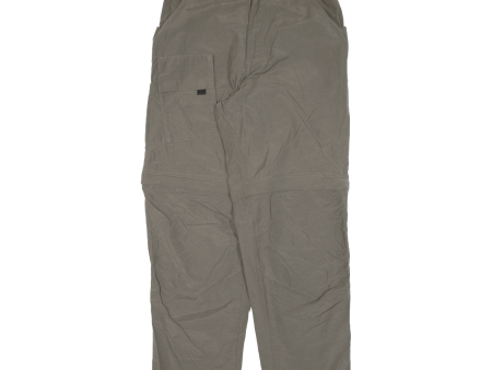 ATRIUM Cargo Zip-off Womens Trousers Green Loose Tapered W26 L30 on Sale