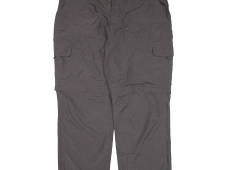 CMP Cargo Zip-Off Mens Trousers Grey Relaxed Straight Nylon W41 L28 Sale