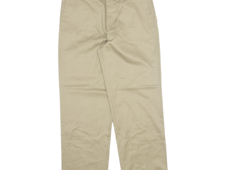 DOCKERS D3 Khaki Mens Trousers Beige Classic Straight W32 L29 Fashion