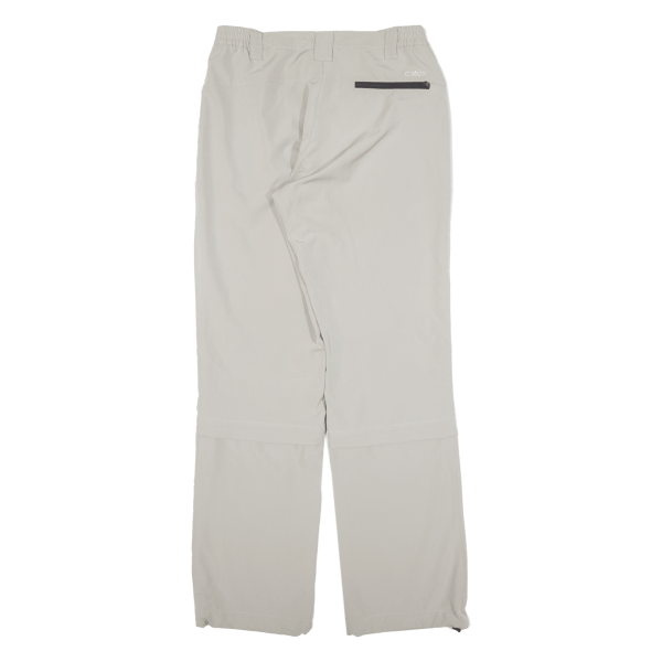 CMP Zip-off Womens Trousers Grey Regular Straight W29 L30 Hot on Sale