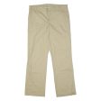 DICKIES Workwear Mens Trousers Beige Relaxed Straight W36 L32 Sale