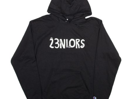 CHAMPION Mens Black Hoodie M Cheap