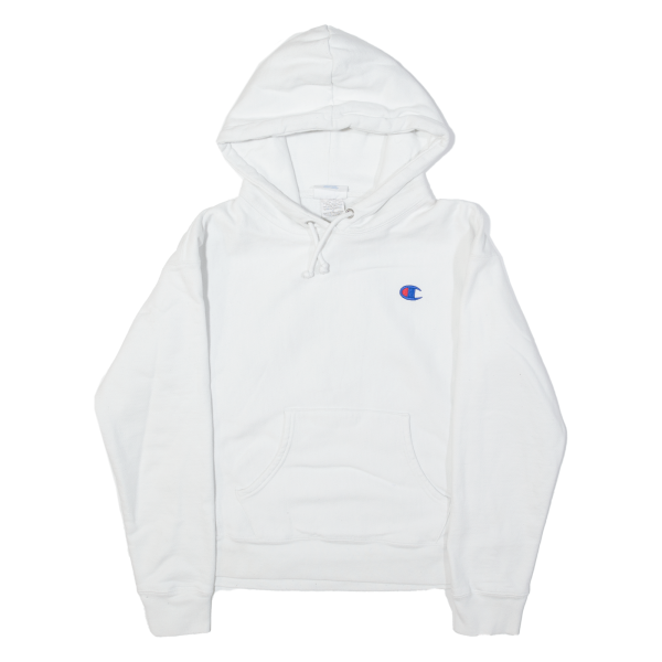 CHAMPION REVERSE WEAVE Womens White Hoodie S on Sale