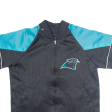 Carolina Panthers Mesh Zip Up Mens Sweatshirt Black USA M on Sale