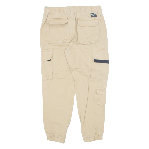 Cargo Womens Trousers Beige Regular Tapered W31 L26 Discount