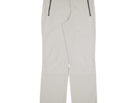 CMP Zip-off Womens Trousers Grey Regular Straight W29 L30 Hot on Sale