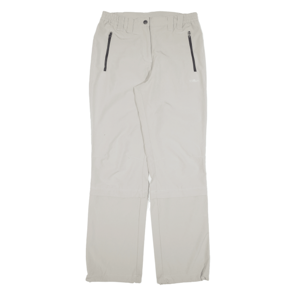 CMP Zip-off Womens Trousers Grey Regular Straight W29 L30 Hot on Sale