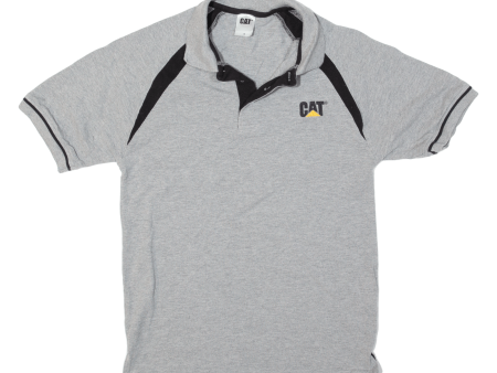 CAT Mens Polo Shirt Grey S Online