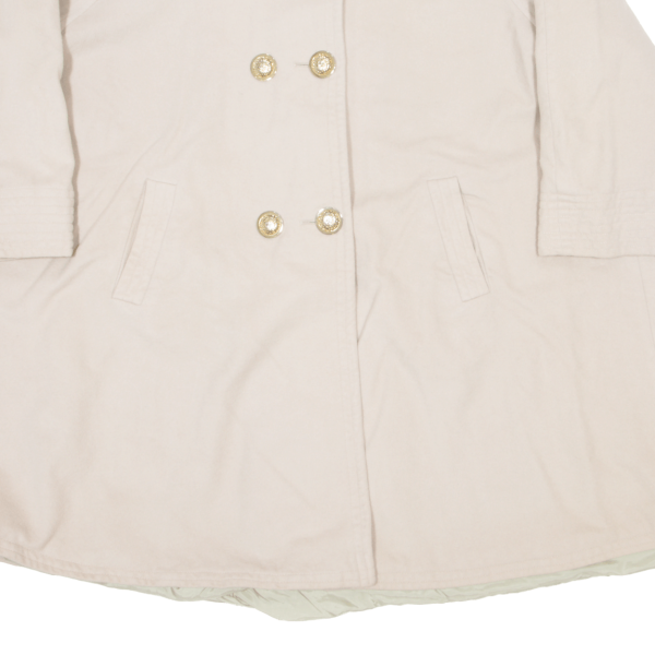 BRILLANTE Womens Pea Coat Beige 90s L Sale