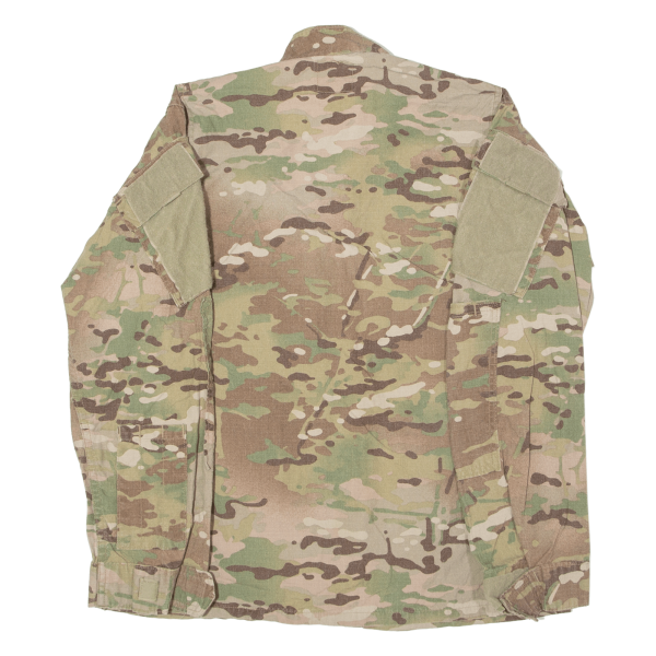 AMERICAN APPAREL, INC Army Combat Mens Military Jacket Green Camouflage S Fashion