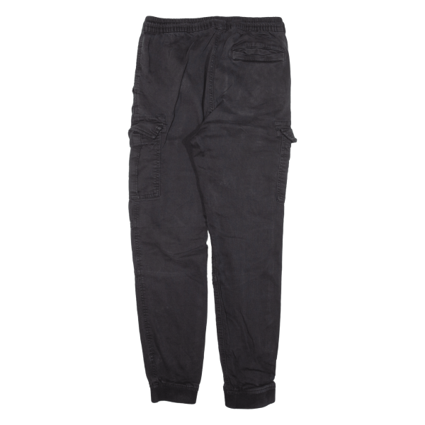 CLOCKHOUSE Cargo Womens Trousers Black Slim Tapered W28 L28 Fashion