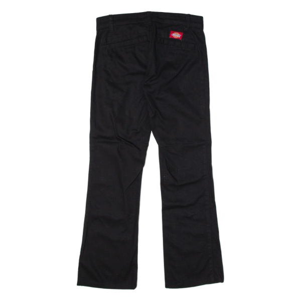 DICKIES Workwear Womens Trousers Black Slim Bootcut W28 L26 Hot on Sale