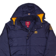 DICKIES Mens Puffer Jacket Blue Hooded S Sale