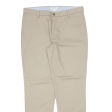 DOCKERS Athletic Fit Khaki Mens Trousers Beige Regular Straight W34 L32 For Discount